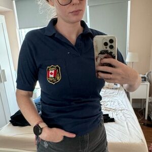 Canada patch polo shirt